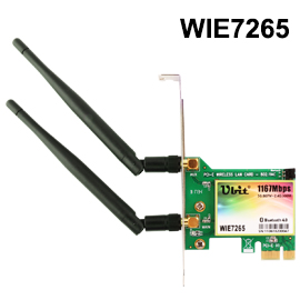 Ubit Gigabit PCI-E 1200Mbps WiFi Card (WIE7265)