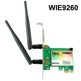 Ubit Gigabit PCI-E 2030Mbps WiFi Card with Bluetooth 5.0(WIE9260)