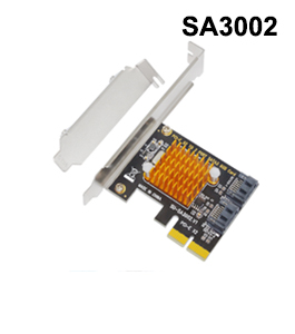 Ubit 2-Port SATA III 6Gbps PCIe Controller SATA Card(SA3002)