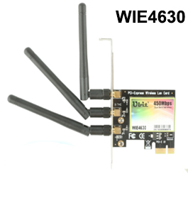 Ubit PCI-E Wireless Dual-band 450Mbps WiFi Card(WIE4630)