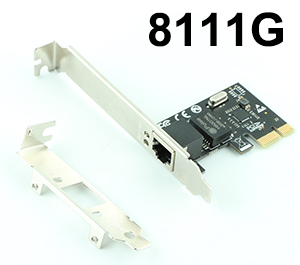 Ubit 1-Port RJ45 Gigabit Ethernet PCI-E Network Controller Card(8111G)