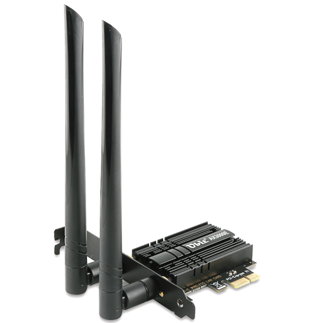 Ubit Three-Band 3000Mbps WiFi 6 AX3000 PCIe WiFi Card with Bluetooth 5.2（AX3000E）