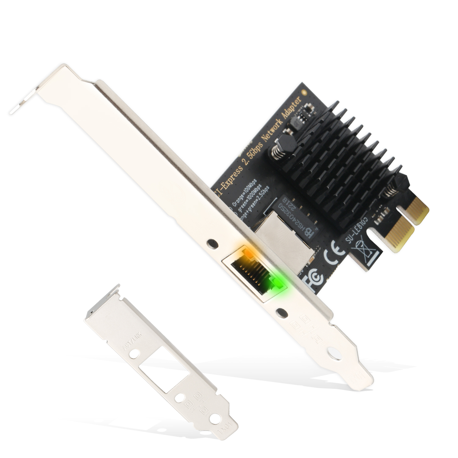 Ubit 2.5GBase-T RJ45 2500/1000/100Mbps Gigabit PCIe Network Adapter