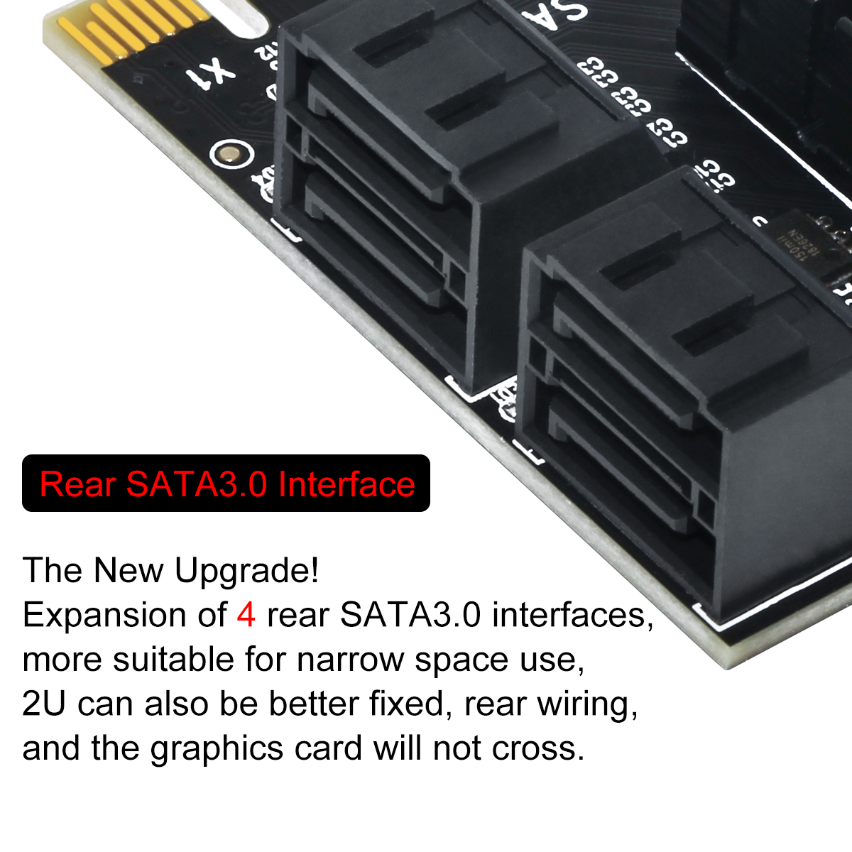 IPFS Festplatte Mining Karte für Desktop PC SA3001 2-Port SATA 3.0 zu PCI-E Erweiterungskarte PCI-E zu SATA 3.0 2 Port Hub Controller Adapter Ubit SATA PCIe Karte 
