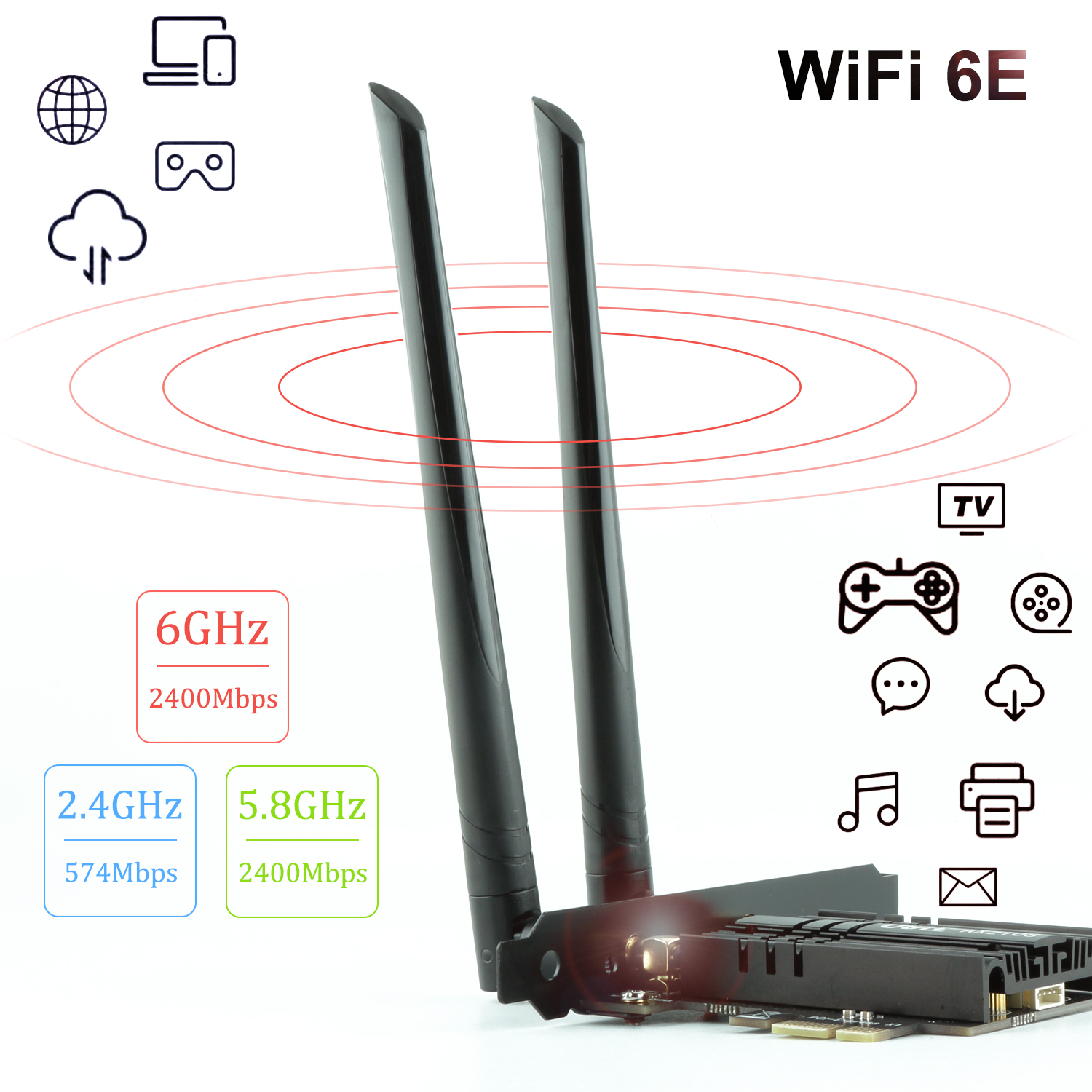 Shenzhen Visionde Electronic Technology Co., Ltd-Network card/bluetooth  adapter/PCIe riser for mining/LAN Expansion Card/network switch/Wifi card/ wireless network card/Internal Computer Networking Cards